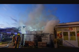 Flinke containerbrand met veel rookontwikkeling in Heemskerk
