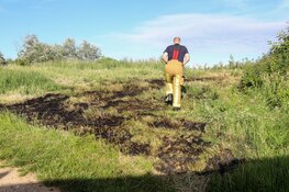 Stuk gras afgebrand in park Sint Aagtenpark