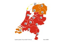 Extreme hitte: Vrijdag voor het eerst code rood in groot deel van het land