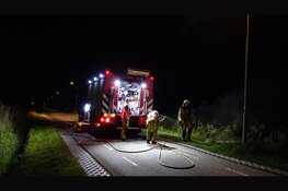 Fikse brand in rietkraag Heemskerk
