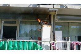 Brandje op balkon van woning in Beverwijk snel onder controle