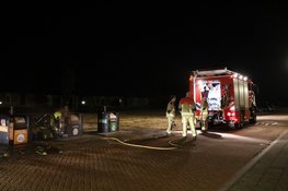 Ondergrondse container vliegt in brand in Heemskerk