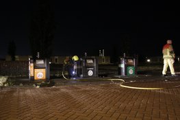 Ondergrondse container vliegt in brand in Heemskerk