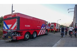 Brand in de duinen bij het Duinpierpad in Zandvoort