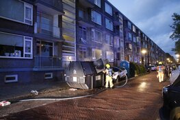 Container vliegt in brand op de Beneluxlaan in Heemskerk