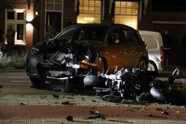 Motorrijder zwaargewond na aanrijding met auto in Santpoort-Noord