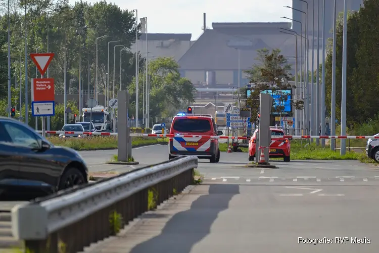 Korte maar hevige brand op terrein Tata Steel IJmuiden