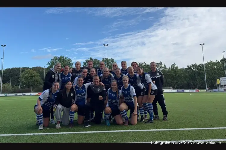 Vrouwen ADO ’20 beginnen competitie met zevenklapper