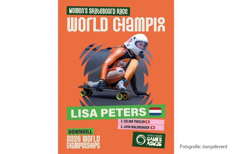 Lisa Peters wereldkampioen Downhill Skateboarden!