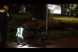 Fietser belandt in sloot langs Communicatieweg in Heemskerk
